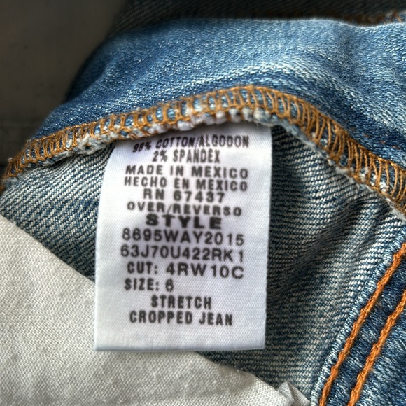 Ralph Lauren Stretch Cropped Jeans Size 6 - Picture 5 of 6